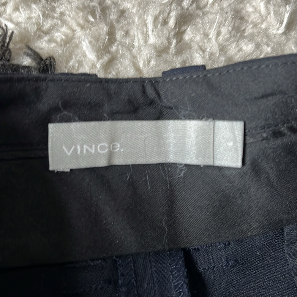 Vince size 6 womens dark navy blue trousers business casual pants - Picture 5 of 10